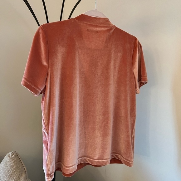 MADEWELL Tie-Neck Velvet Top - Picture 6 of 9